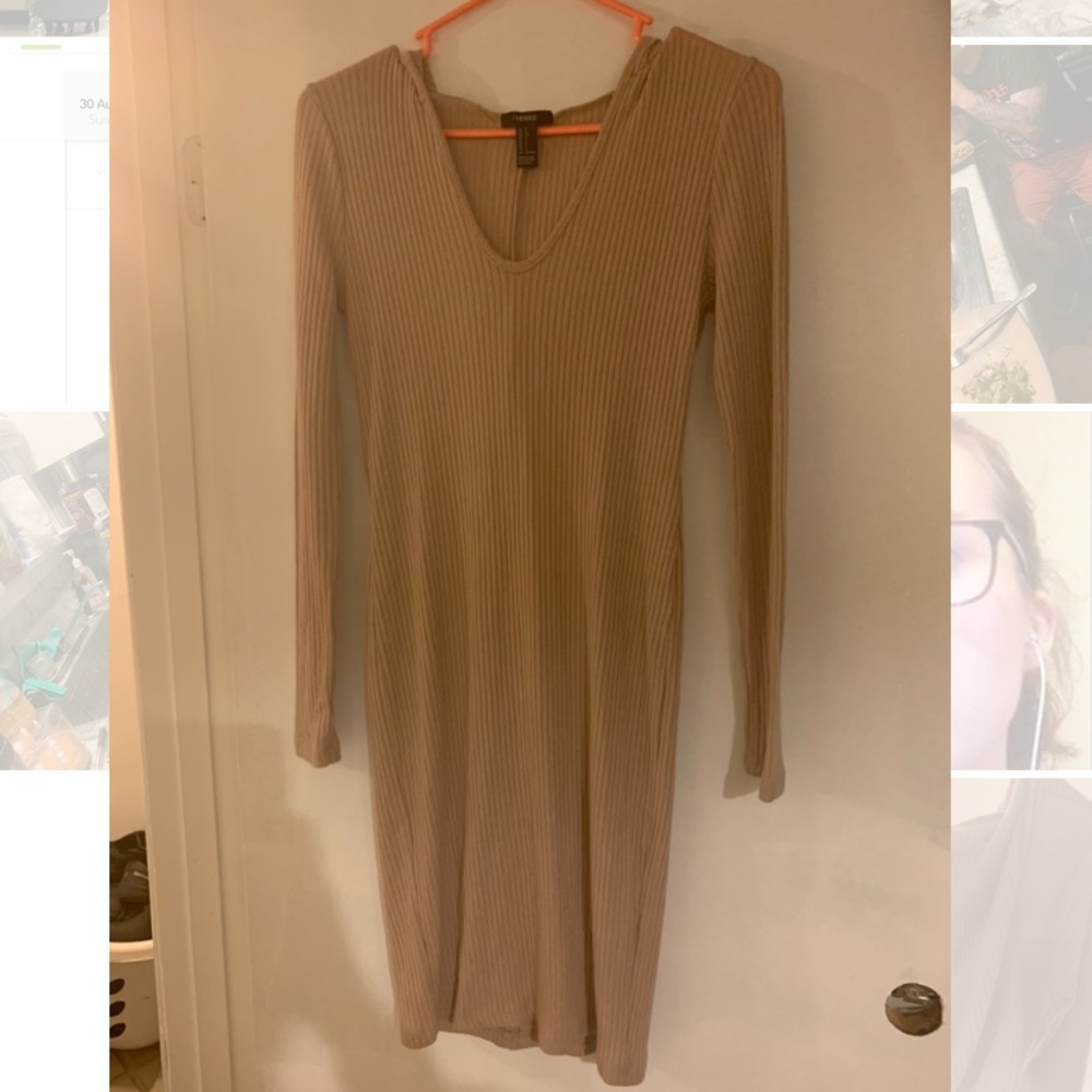 Forever 21 Faded Pink Hooded Dress